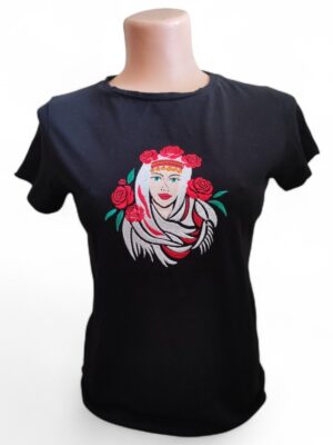 Черна тениска "Гиздава"